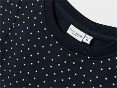 Name It dark sapphire small dots sweatkjole